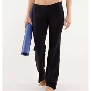 Lululemon Astro Brushed Pants Black Size 8 Boot Cut